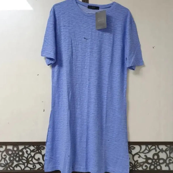 [BUNJANG] Side Slit Long T-Shirt / 사이드 슬릿 롱 티(새)
