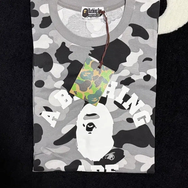[BUNJANG] A Bathing Ape First Camo College T-shirt Grey XL / [XL]베이프 퍼스트 카모 컬리지 티셔츠 그레이