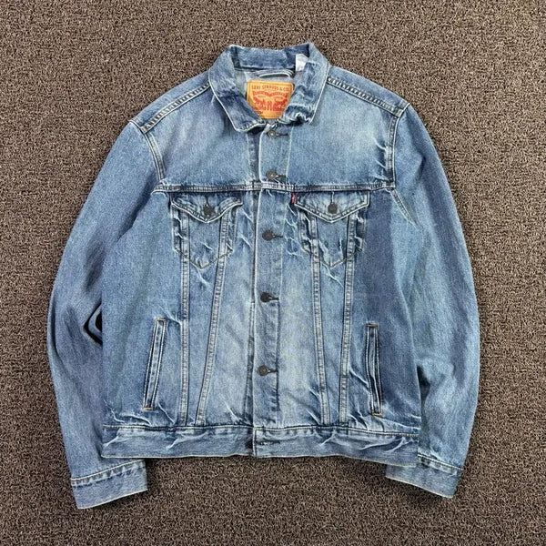[BUNJANG] Levi's 72334 Washed Trucker Denim Jacket / 리바이스 72334 워싱 트러커 데님 자켓
