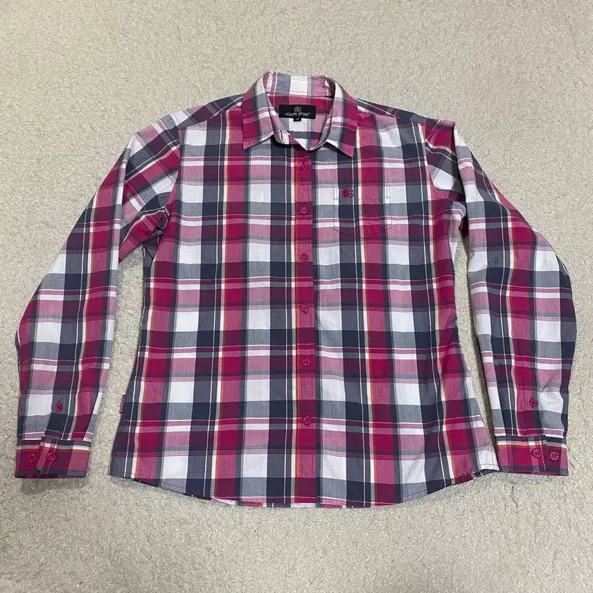 [BUNJANG] KOLON SPORT Checked Shirt Women's Size 95 / 코오롱스포츠 셔츠 체크 여성 95