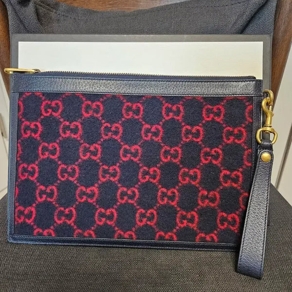 [BUNJANG] Gucci GG Pattern Clutch Bag / 구찌 GG 패턴 클러치백 구찌클러치백 구찌지갑 남여공용 깨끗