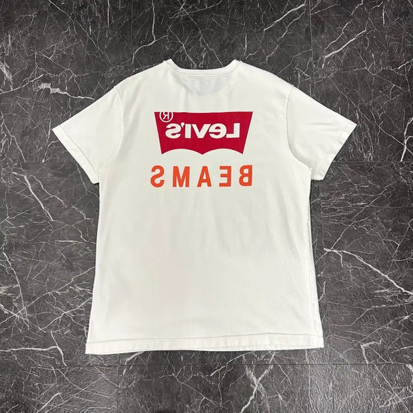 [BUNJANG] Levi's x Beams Reverse Print T-Shirt (Size L) / 리바이스 x 빔즈 리버스 프린트 반팔