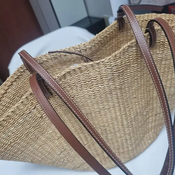 [BUNJANG] Loewe Raffia Shoulder Bag Brown / 로에베 라탄 숄더백 브라운