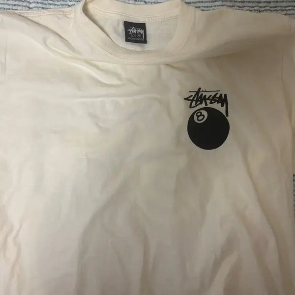 [BUNJANG] Stussy 8 Ball T-Shirt (M, Natural) / [새상품]스투시 8볼 반팔티