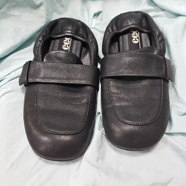 [BUNJANG] E.E. Designer Brand Leather Loafers - Black (250-255) / 이이에. 디자이너 브랜드250-255