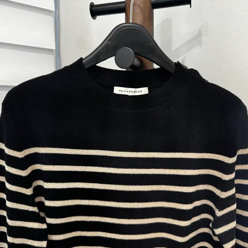 [BUNJANG] The Cashmere Striped Knit / 더캐시미어(the CASHMERE) 캐시미어 스트라이프 니트