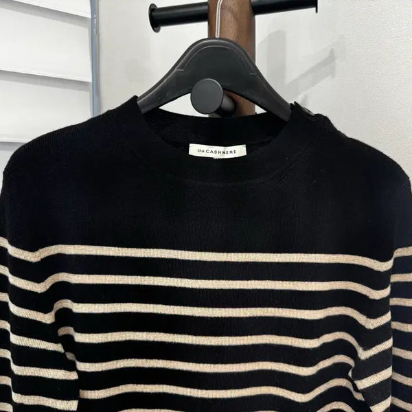 [BUNJANG] The Cashmere Striped Knit / 더캐시미어(the CASHMERE) 캐시미어 스트라이프 니트