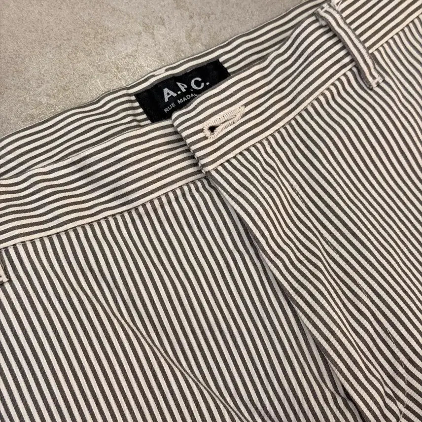[BUNJANG] A.P.C. Men's Straight Fit Striped Cotton Pants - Size 32 / A.P.C 남성 면바지, 스트레이트핏 스트라이프 팬츠32