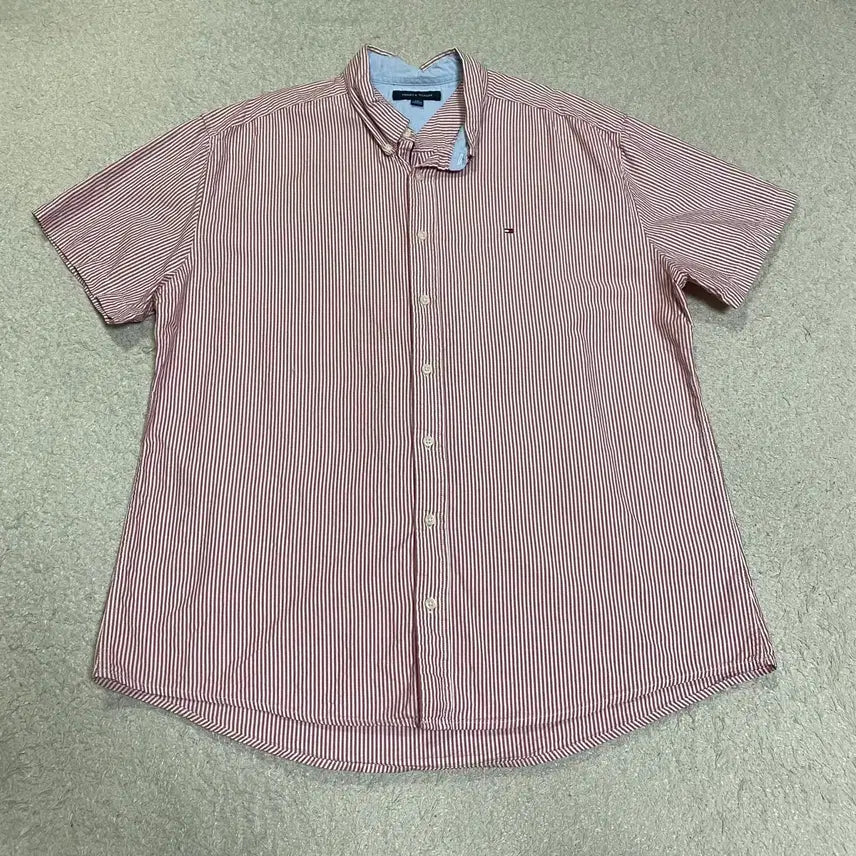 [BUNJANG] Tommy Hilfiger Striped Short Sleeve Shirt XXL / 타미힐피거 반팔 셔츠 스트라이프 xxl
