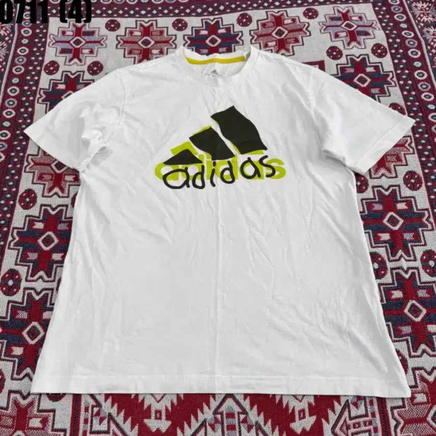 [BUNJANG] Adidas Short Sleeve T-Shirt White / 아디다스 반팔티 흰색