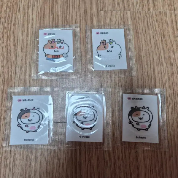 [BUNJANG] Jjonnyami Sticker Set: Glasses Jjonnyami, Speckled Jjonnyami, Braided Jjonnyami / 쫀냐미띠부씰 안경냐미 얼룩소쫀냐미 양갈래냐미
