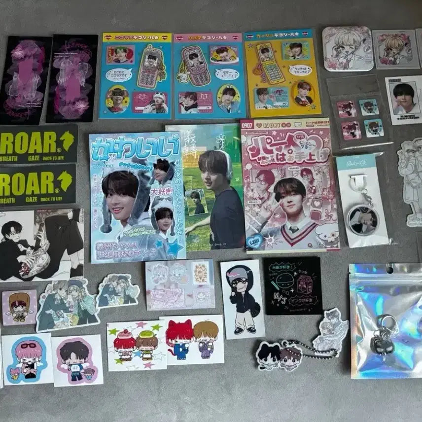 [BUNJANG] &TEAM Nicholas Yuzuki Harua Bundle Set Unofficial Goods Stickers Keyring / 일괄 앤팀 &team 하루아 니콜라스 의주 굿즈 비공굿 양도 스티커 키링