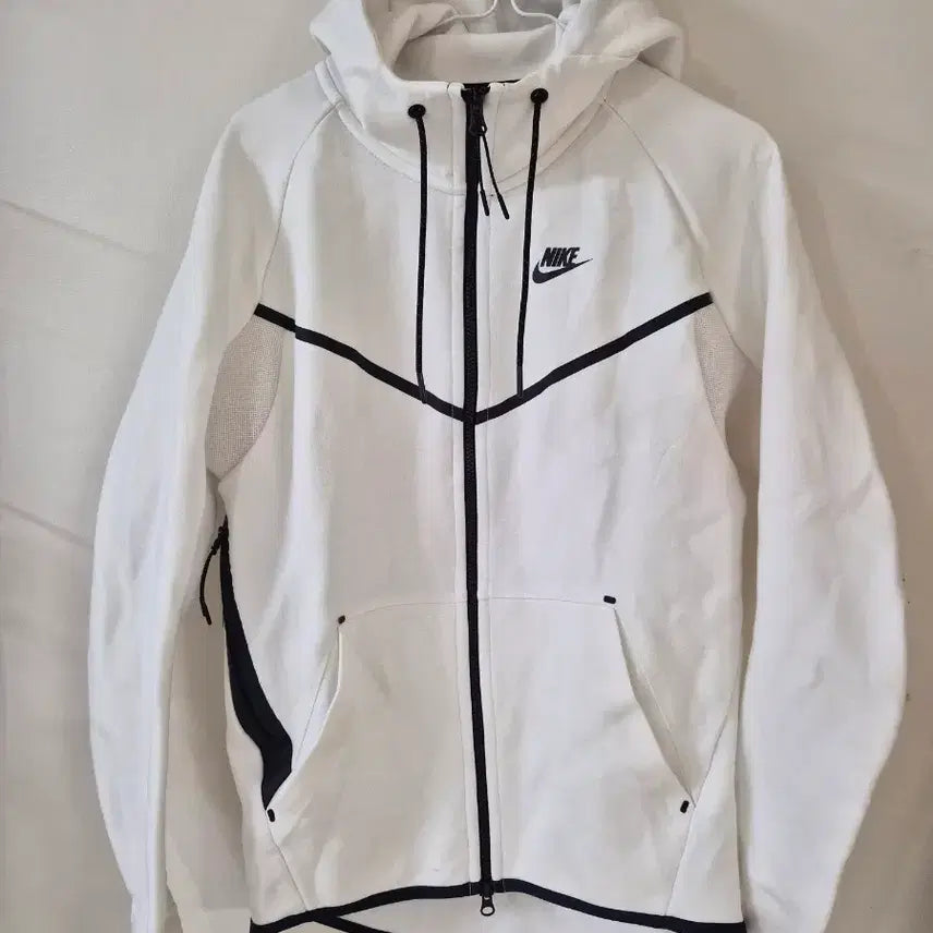 [BUNJANG] Nike Tech Fleece Full-Zip Hoodie (White, Size 90) / 나이키 테크 플리스 후드 집업 90
