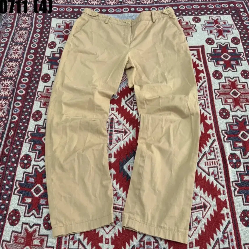 [BUNJANG] Lacoste Beige Cotton Pants / 라코스테 베이지색 면바지