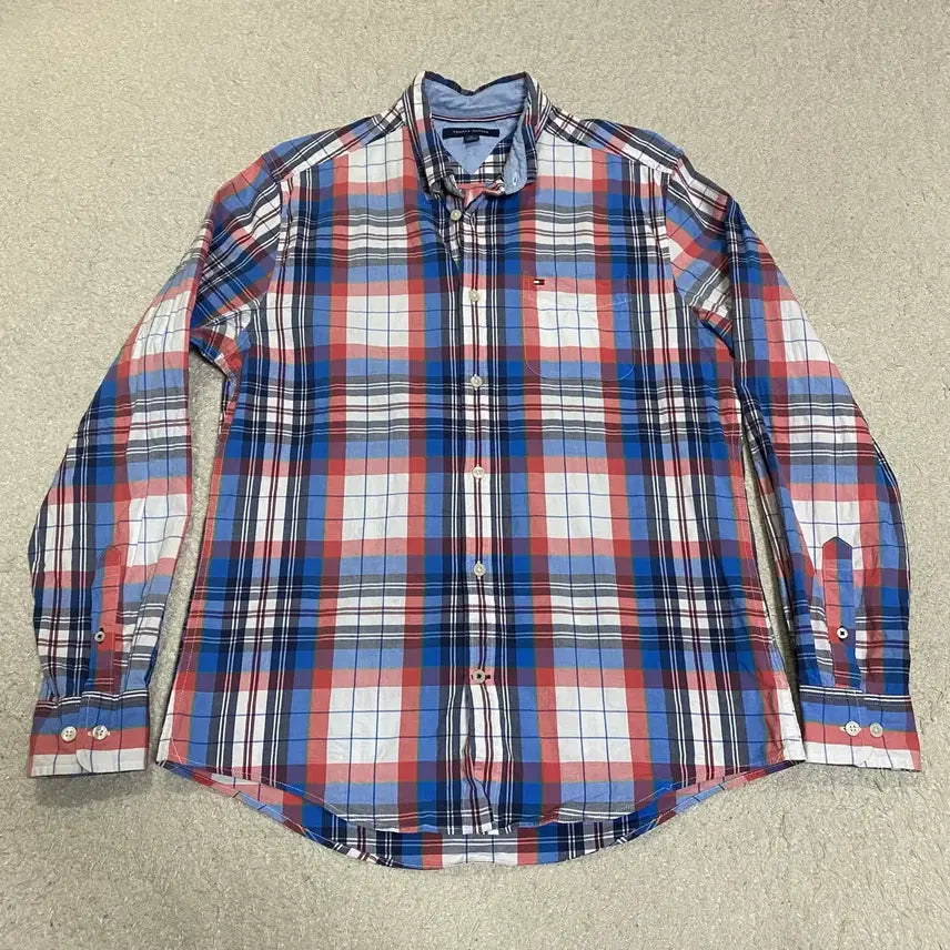 [BUNJANG] Tommy Hilfiger Check Shirt M / 타미힐피거 체크 남방 셔츠 m