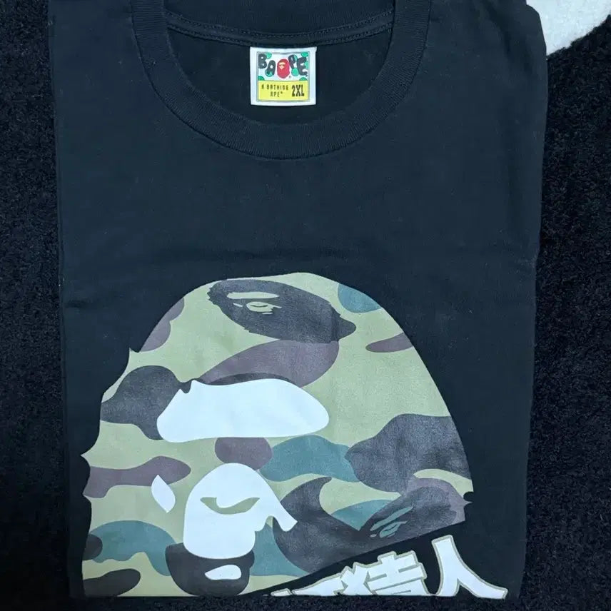 [BUNJANG] BAPE First Camo Graphic T-Shirt Black XXL / [XXL]베이프 퍼스트 카모 간지 티셔츠 블랙