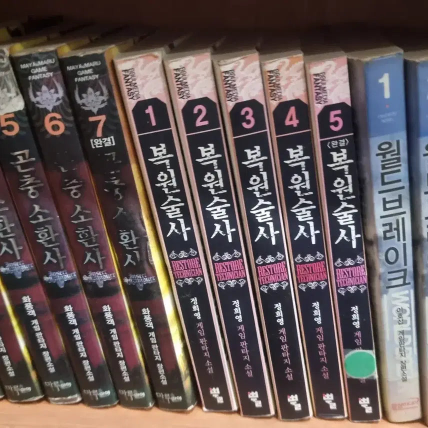 [BUNJANG] The Restorer Vol. 1-5 (Complete Set) by Jeong Hui-yeong - Game Fantasy Novel / 복원술사 1-5 완 정희영 게임판타지 소설