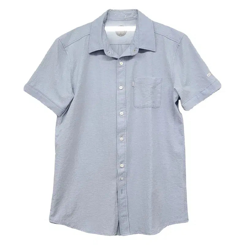 [BUNJANG] Millet Light Blue Functional Short-Sleeve Shirt / 밀레 라이트 블루 기능성 반팔 셔츠 95