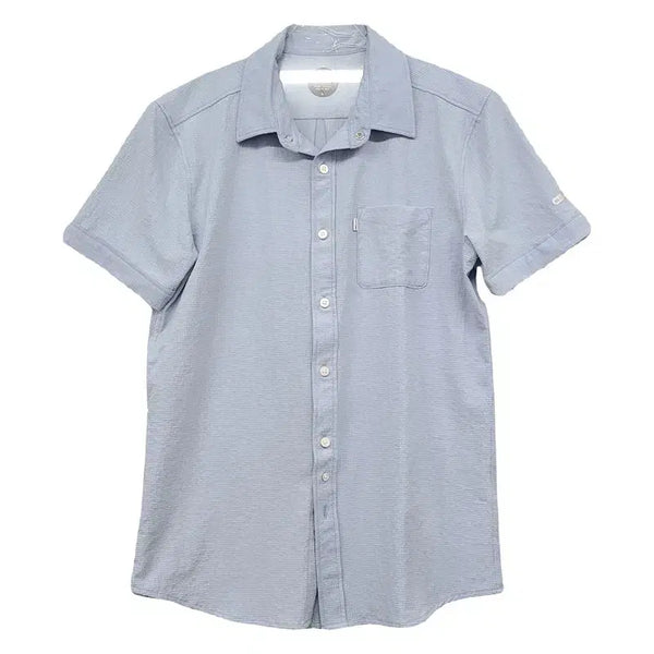 [BUNJANG] Millet Light Blue Functional Short-Sleeve Shirt / 밀레 라이트 블루 기능성 반팔 셔츠 95