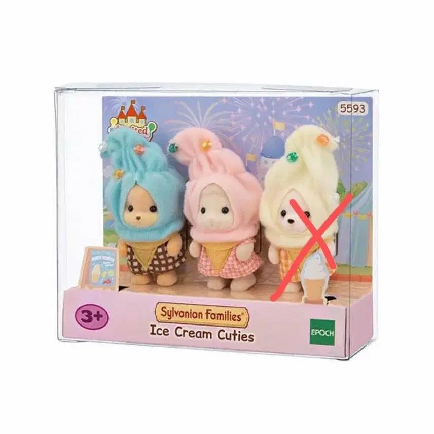 [BUNJANG] Sylvanian Families Ice Cream Trio Caramel Dog & Sheep Bundle Set / 실바니안 아이스트림 트리오 카라멜 강아지 양 일괄