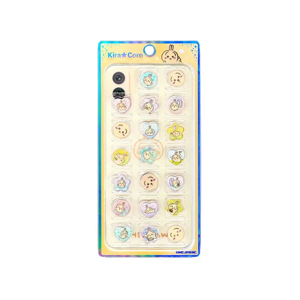 [BUNJANG] Cheekawa Usagi Karakoro Ohajiki Sticker Set / 먼작귀 치이카와 카라코로 오하지키 우사기 스티커 샤카샤카 휴대폰 꾸미기