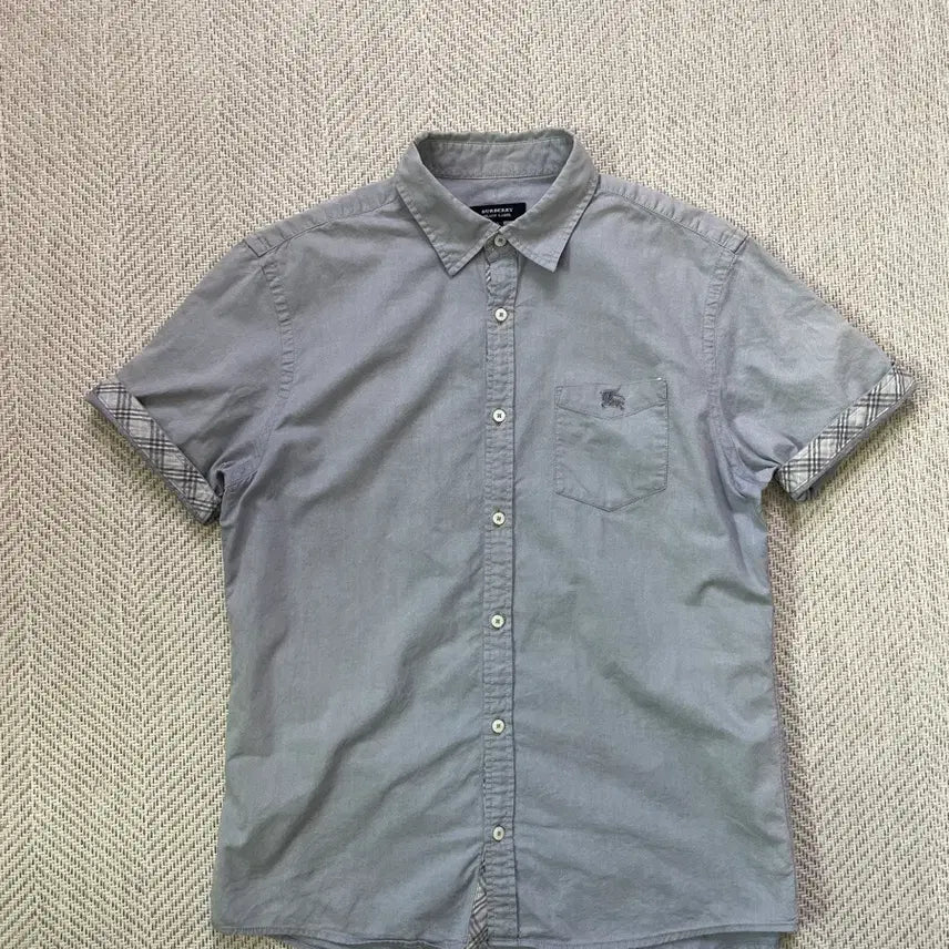 [BUNJANG] Burberry Black Label Nova Check Short Sleeve Shirt / 버버리 블랙라벨 노바체크 반팔셔츠