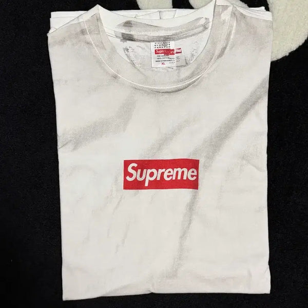 [BUNJANG] Supreme Maison Margiela Box Logo T-Shirt White / [XL]슈프림 메종 마르지엘라 박스로고 티셔츠 화이트