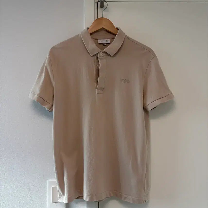 [BUNJANG] Lacoste Paris Polo Beige Size 4 / 라코스테 파리폴로 4사이즈 베이지