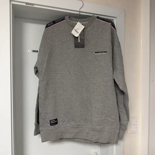 [BUNJANG] Groove Rhyme Line Sweatshirt Grey S / 새상품) 원가59000 그루브라임 맨투맨 그레이 S 의류처분 옷장정리