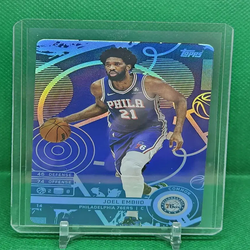 [BUNJANG] 2025 Topps Match Attax Joel Embiid (Philadelphia) Blue Card / 2025 TOPPS MATCH ATTAX 조엘 엠비드(필라델피아) 블루