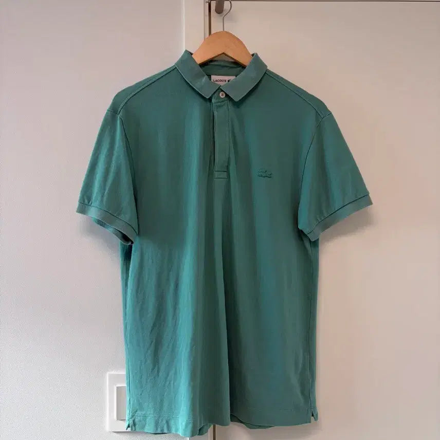 [BUNJANG] Lacoste Paris Polo Shirt Green / 라코스테 파리폴로 4사이즈 그린 청록