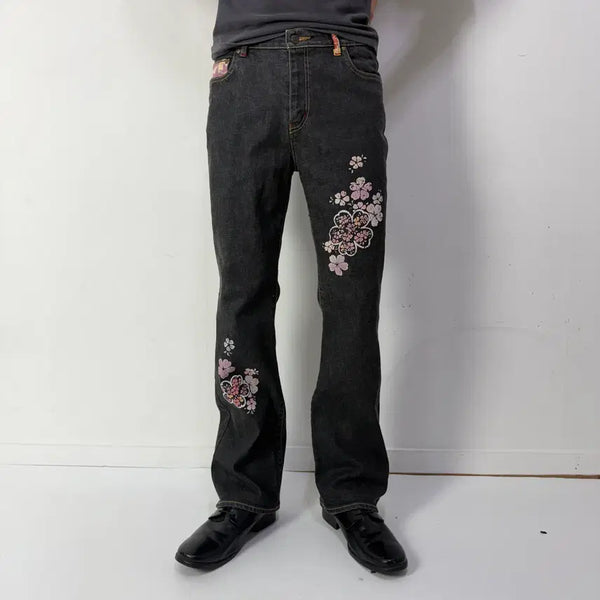 [BUNJANG] Kyoto Gokuraku Club Bootcut Denim Pants / 교토 고쿠라쿠 클럽 부츠컷 데님팬츠