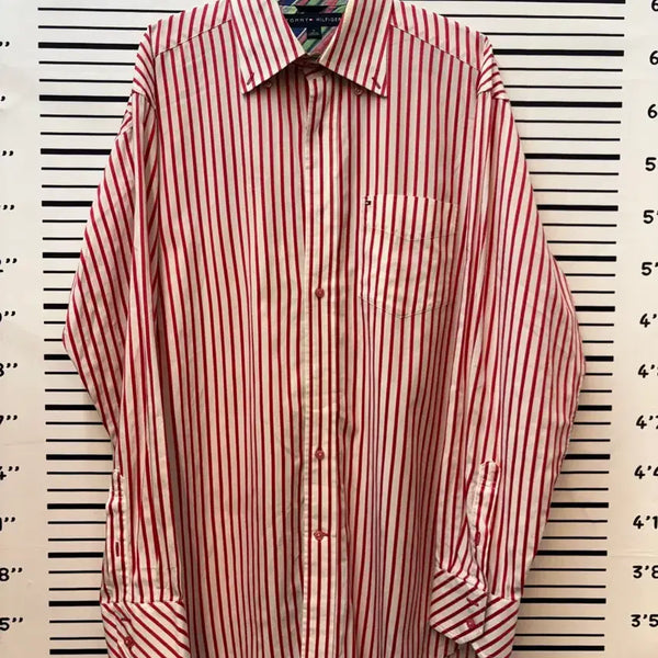 [BUNJANG] Vintage Tommy Hilfiger Striped Shirt (M) / 빈티지 타미 셔츠 m사이즈