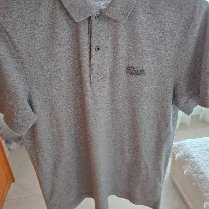 [BUNJANG] Lacoste Grey Short Sleeve Polo Shirt / 라코스테 반팔 카라티 그레이 팝니다