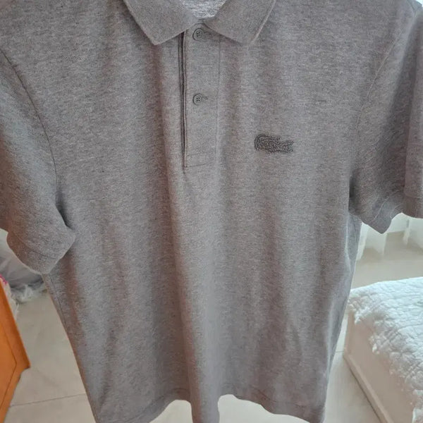 [BUNJANG] Lacoste Grey Short Sleeve Polo Shirt / 라코스테 반팔 카라티 그레이 팝니다