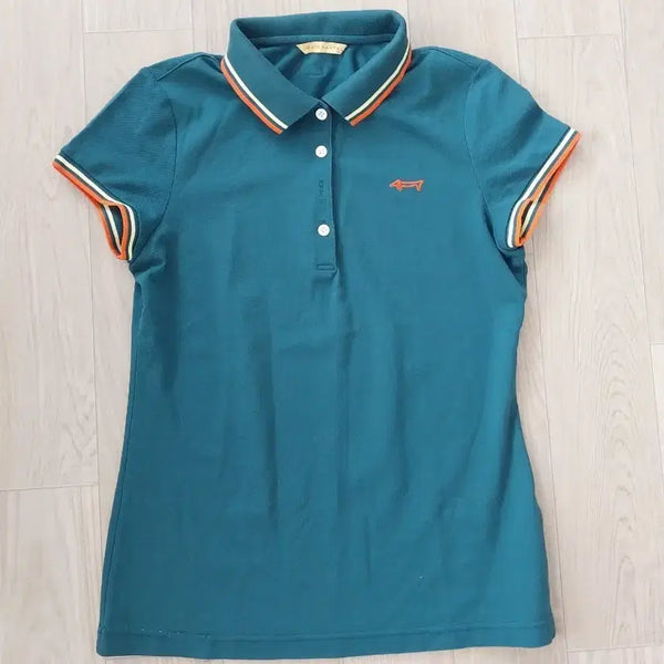 [BUNJANG] Louis Castel Women's Golf T-Shirt Size 95 Cotton Poly Blend / xxx 루이까스텔 골프티셔츠 95 여성 면폴리혼방