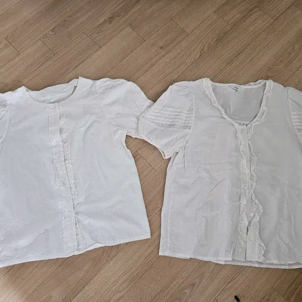 [BUNJANG] Bundle Set: Two Blouses / 예쁜 블라우스 두개 일괄