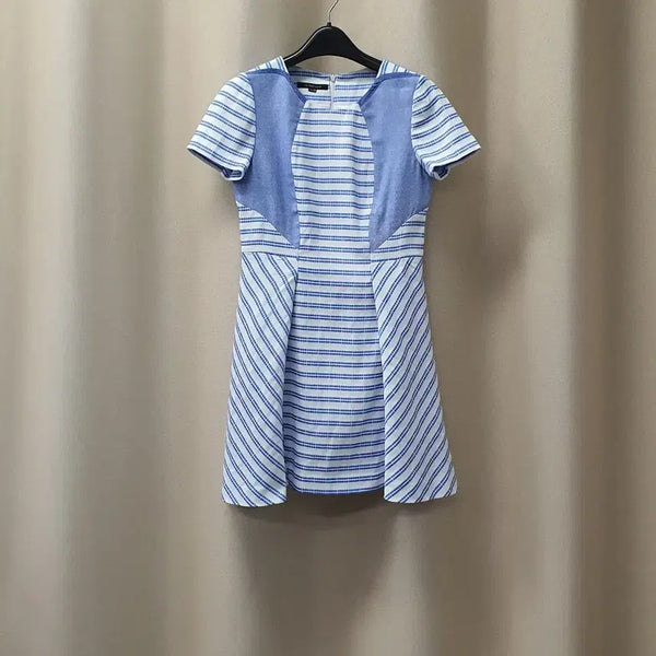 [BUNJANG] NICECLAUP Short-Sleeve Stripe Dress / 나이스클랍 반소매 원피스