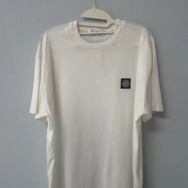 [BUNJANG] Stone Island Short Sleeve T-Shirt White L / 스톤아일랜드 반팔티 화이트 L