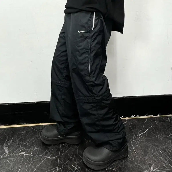 [BUNJANG] Nike Swoosh Convertible Wide Track Pants XL / 나이키 스우시 컨버터블 와이드 트랙팬츠