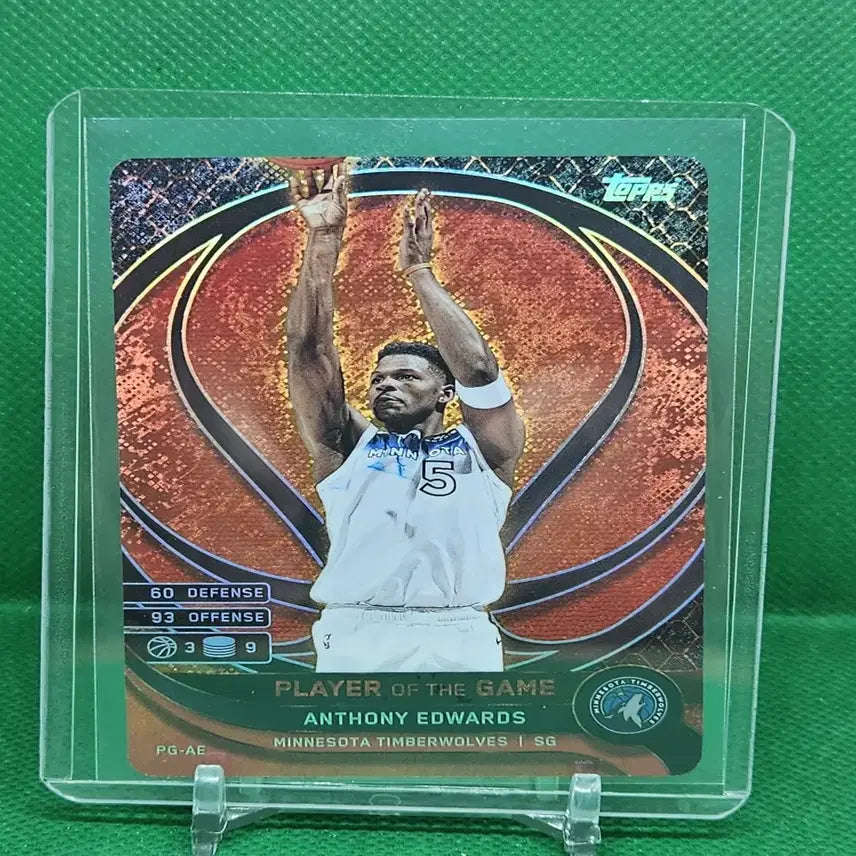 [BUNJANG] 2025 Topps Match Attax Anthony Edwards Minnesota Timberwolves Trading Card / 2025 TOPPS MATCH ATTAX 앤서니 에드워즈(미네소타) 카드
