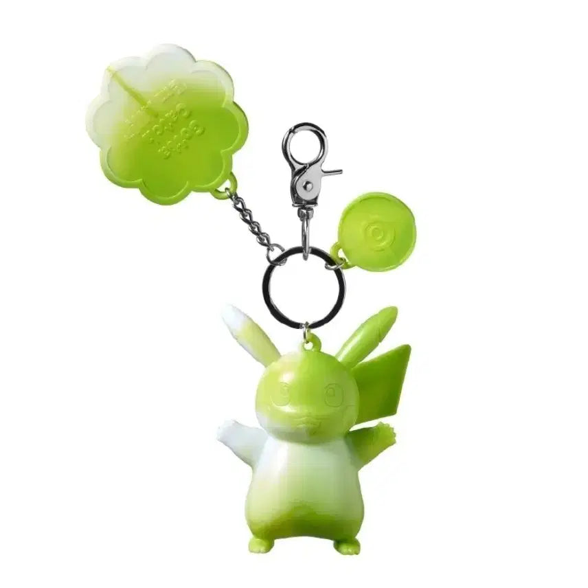 [BUNJANG] Pokemon Store Pikachu Marbling Edition Keychain (Lime Spring) / 포켓몬 스토어 피카츄 키홀더 마블링 에디션 (라임 스프링)