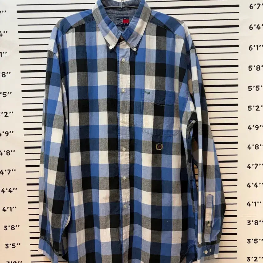 [BUNJANG] Vintage Tommy Hilfiger Check Pattern Shirt / 빈티지 타미셔츠 L