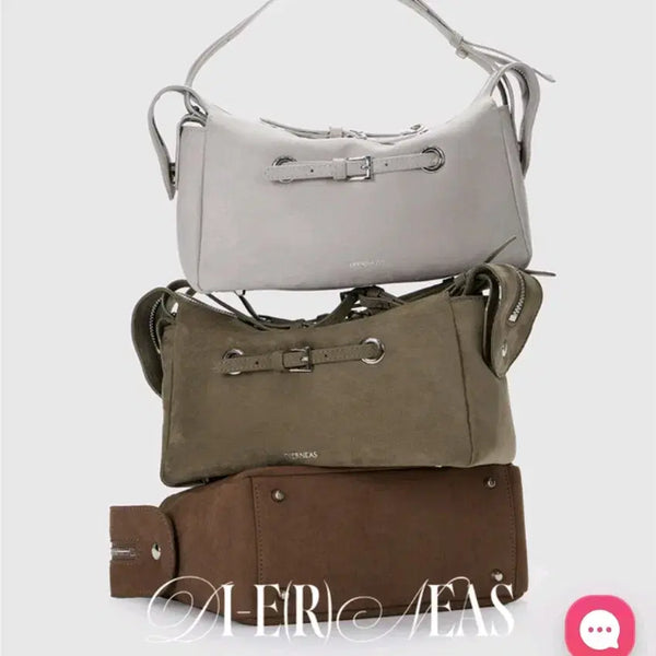 [BUNJANG] Dearnis Latch Shoulder Bag Ash Grey / 디어니스 래치 숄더백 애쉬그레이