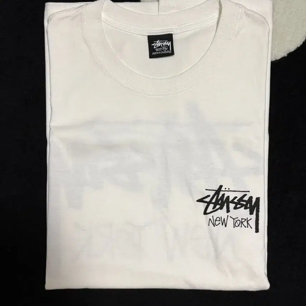 [BUNJANG] Stussy Stock New York T-Shirt White / [XL]스투시 스탁 뉴욕 티셔츠 화이트