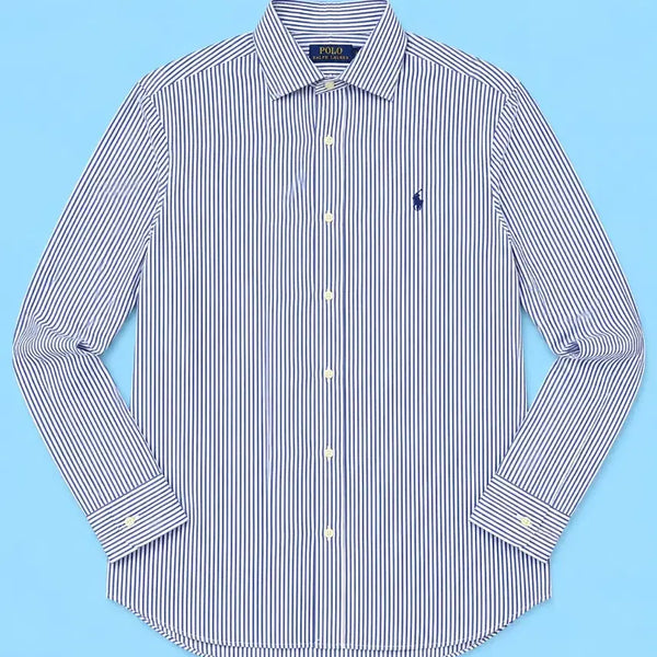 [BUNJANG] Polo Ralph Lauren Classic Fit Striped Shirt M / 폴로 랄프로렌 스트라이프 클래식핏 셔츠 M 95 남방