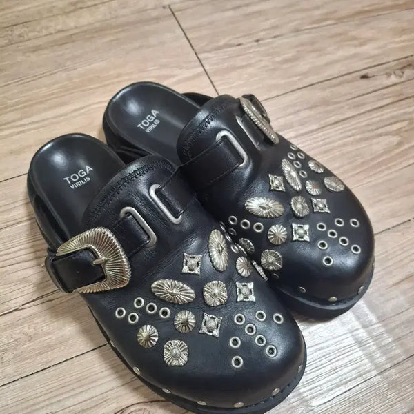 [BUNJANG] TOGA VIRILIS Studded Mules (Size 275) / 토가 비릴리스 스터드 뮬 275