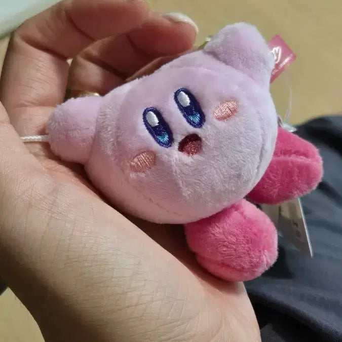 [BUNJANG] Kirby Plush Keychain Pink / 커비 인형 키링 핑크