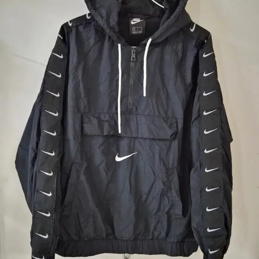 [BUNJANG] Nike Swoosh Anorak Windbreaker Hoodie Size S / 나이키 스우시 아노락 바람막이 후드 S