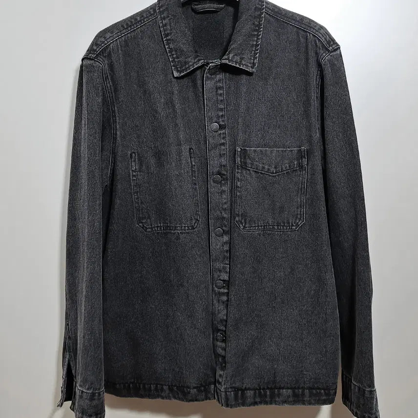 [BUNJANG] MANGO Black Washed Denim Jacket L / MANGO 데님 재킷 L